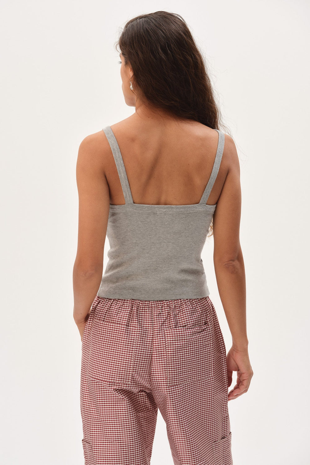 Women The Baby Rib Square Neck Tank