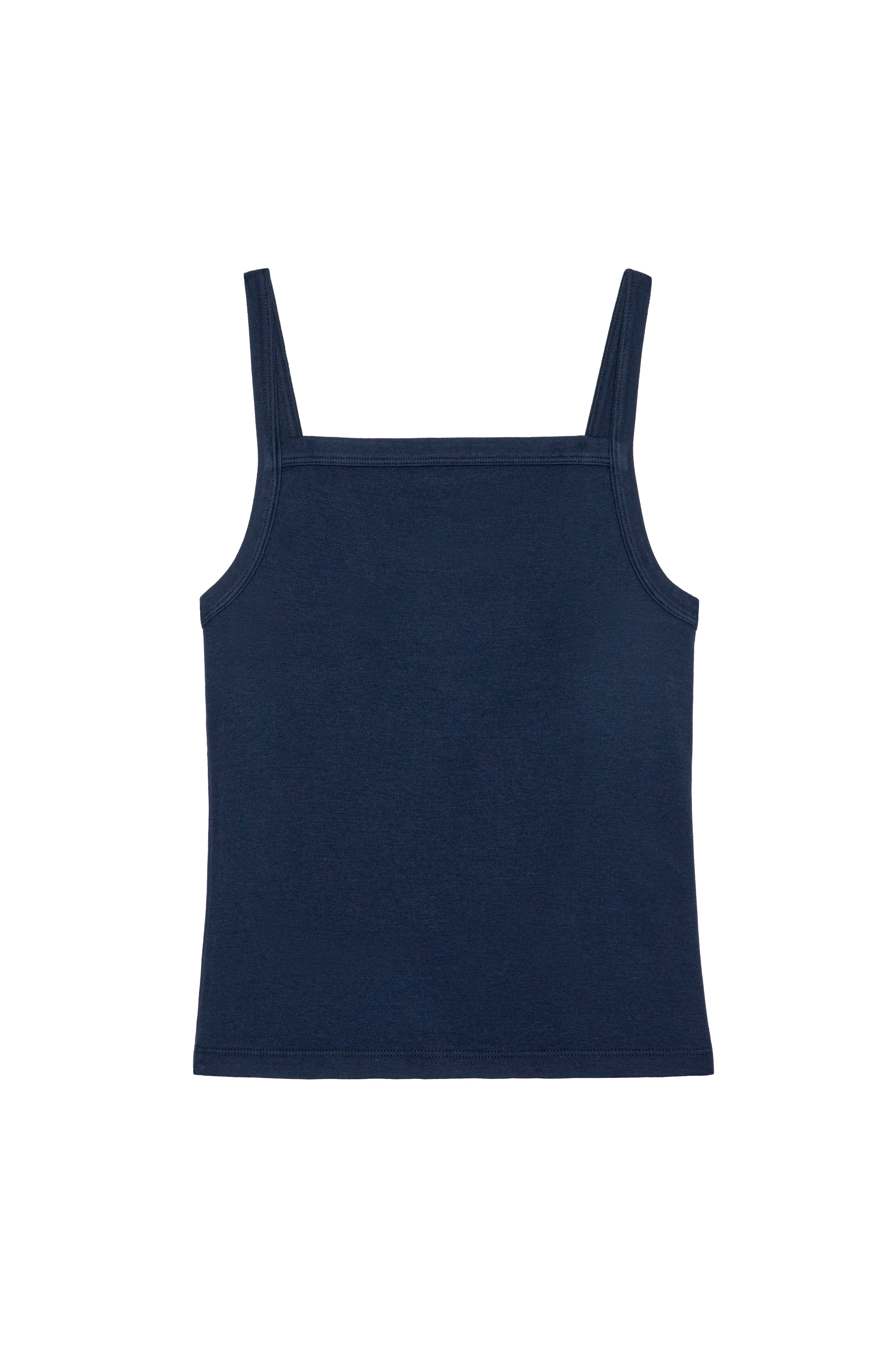 Women The Baby Rib Square Neck Tank