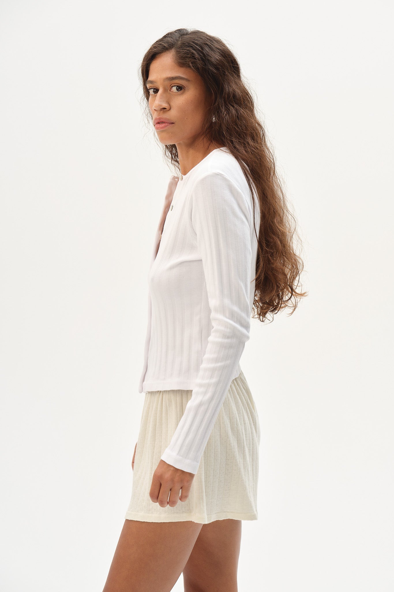 Women The Varied Rib Cardigan