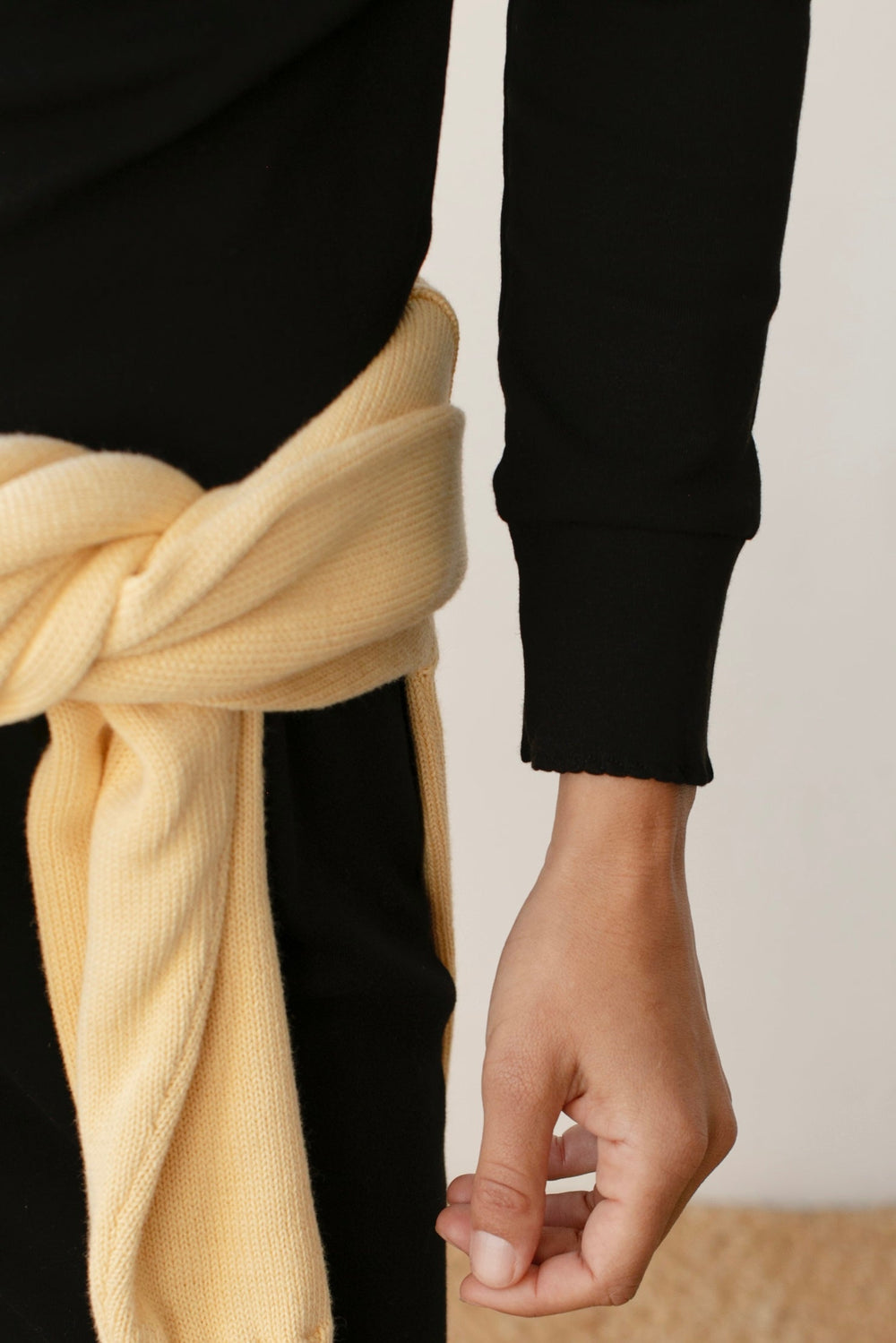 Women The Baby Rib Scallop Long Sleeve