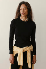 Women The Baby Rib Scallop Long Sleeve