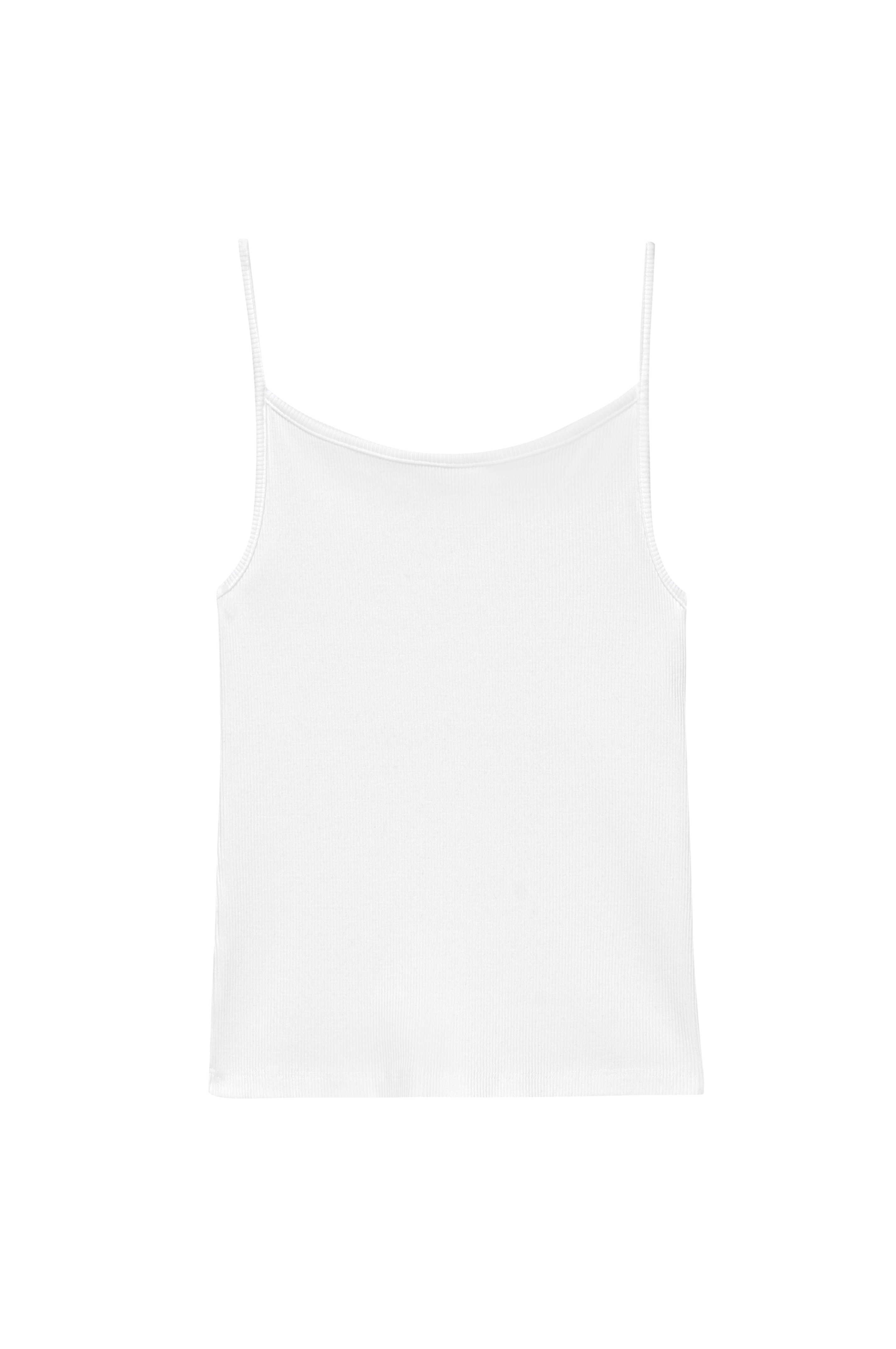 Women Powder Rib Spaghetti Tank