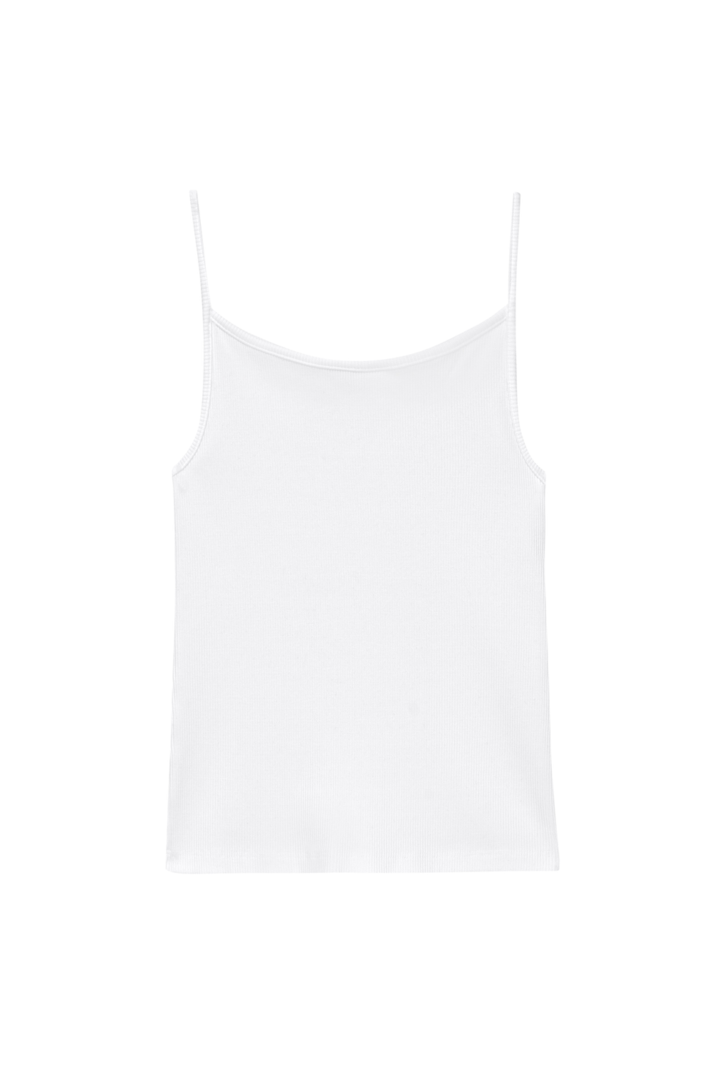 Women Powder Rib Spaghetti Tank