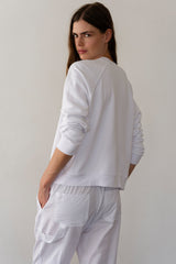 Women Powder Eco-Terry Crewneck
