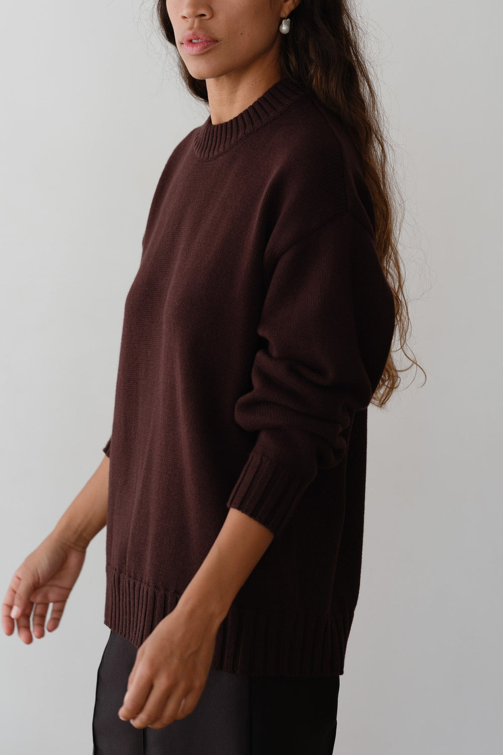 Women The Cotton Cashmere Crewneck Sweater