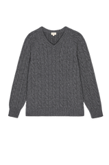 Women The Cable V-Neck Sweater