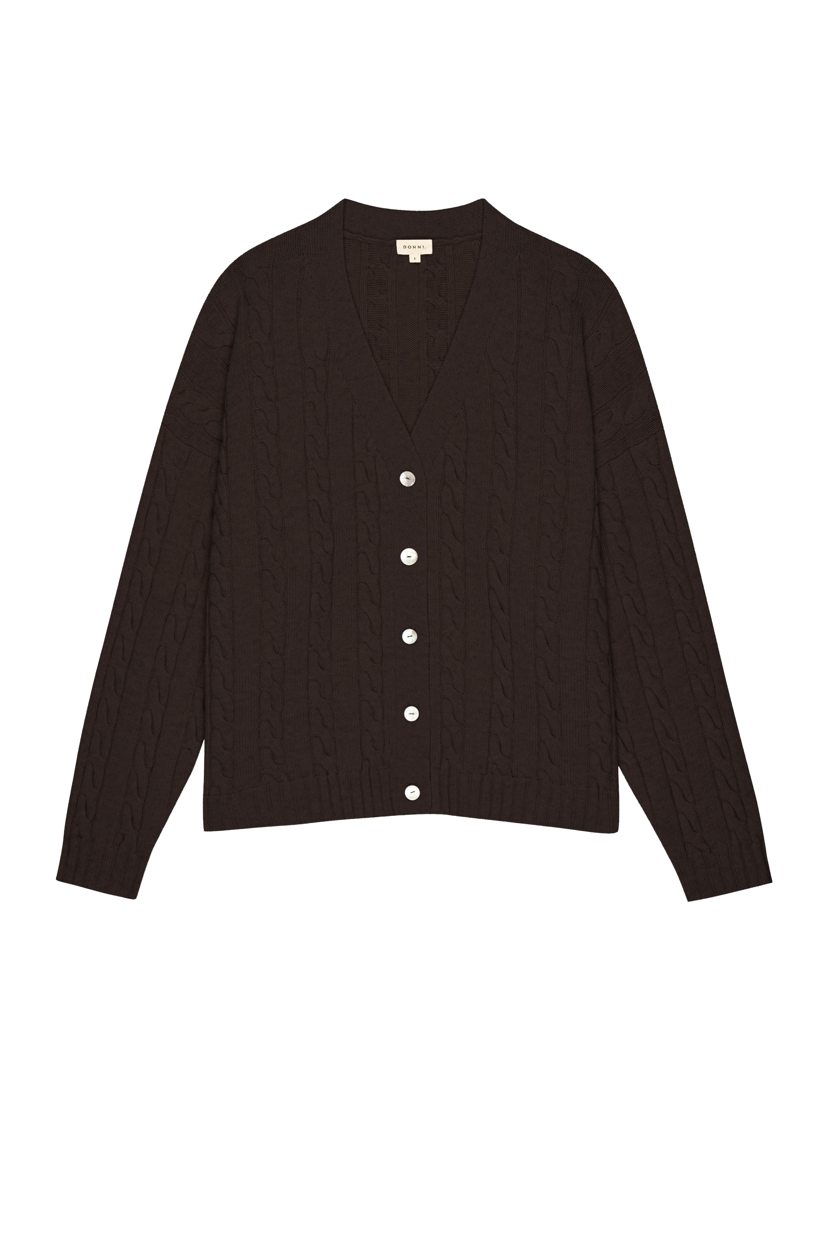 Women The Cable V-Neck Cardigan