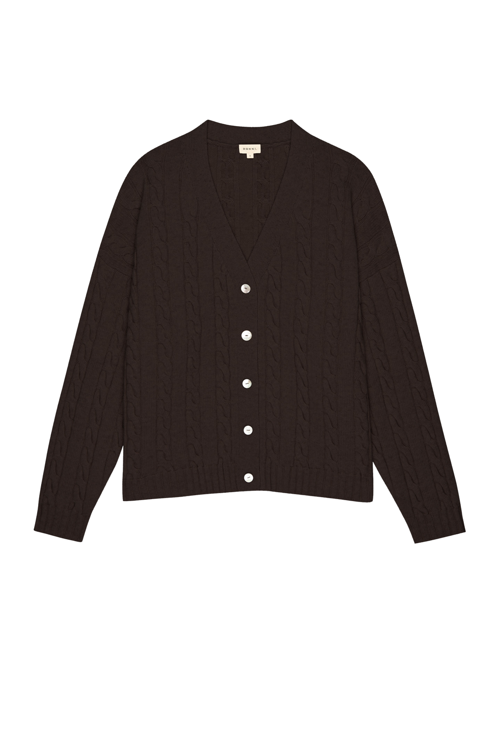 Women The Cable V-Neck Cardigan