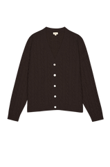 Women The Cable V-Neck Cardigan