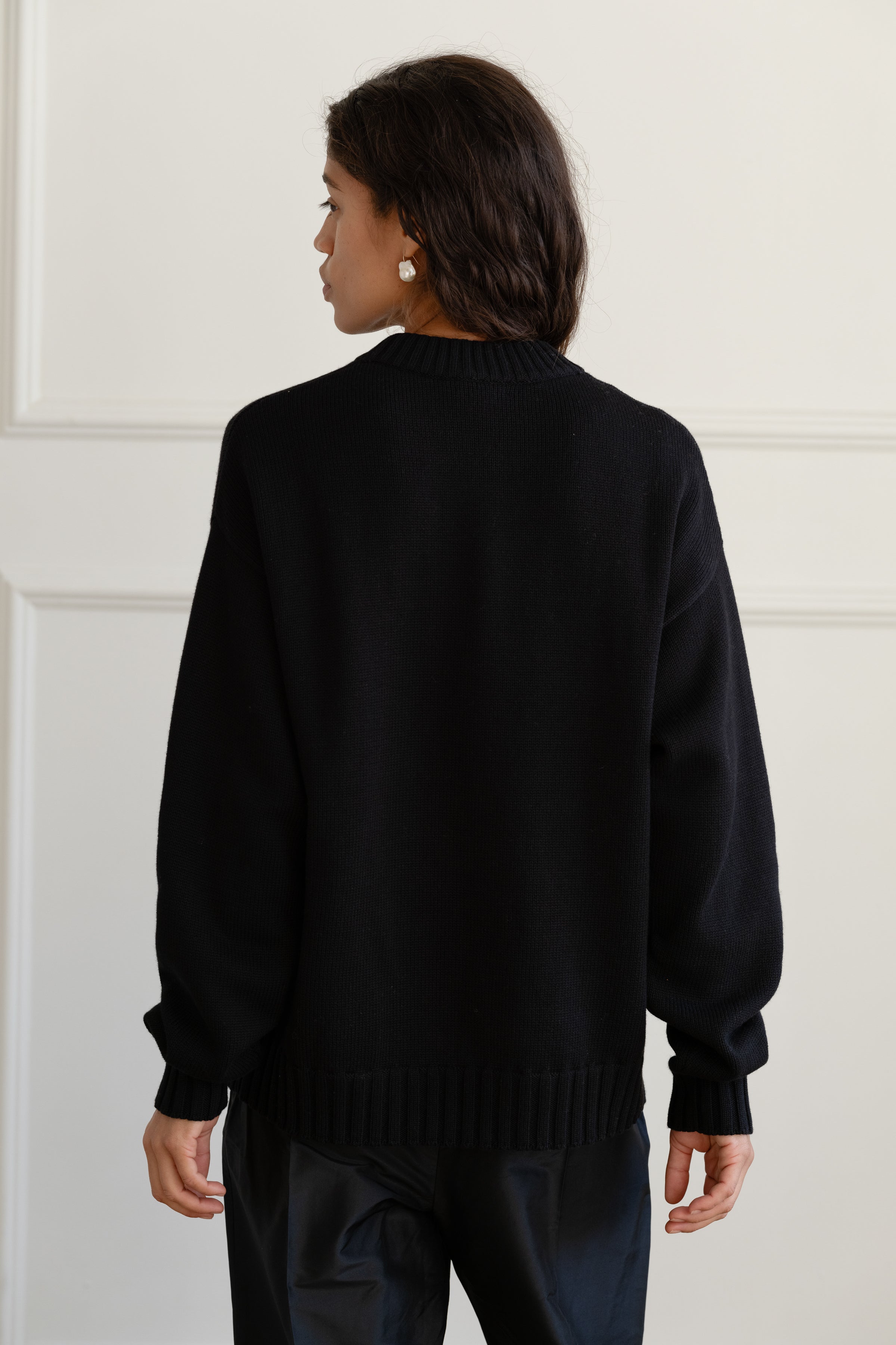 Women The Cotton Cashmere Crewneck Sweater