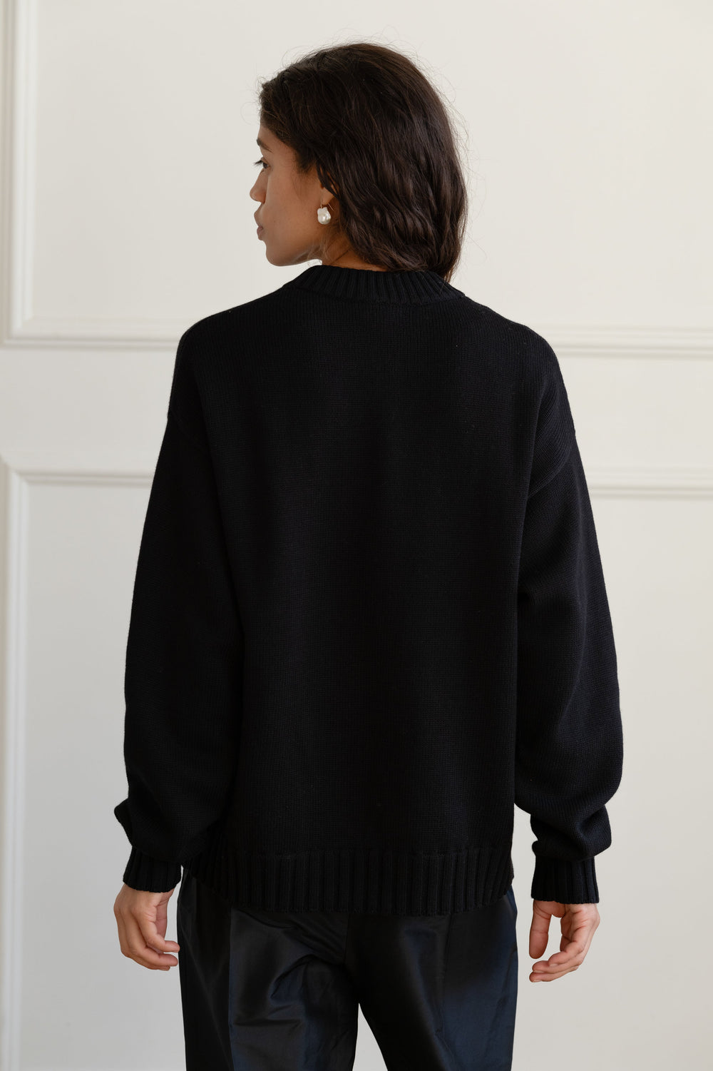 Women The Cotton Cashmere Crewneck Sweater