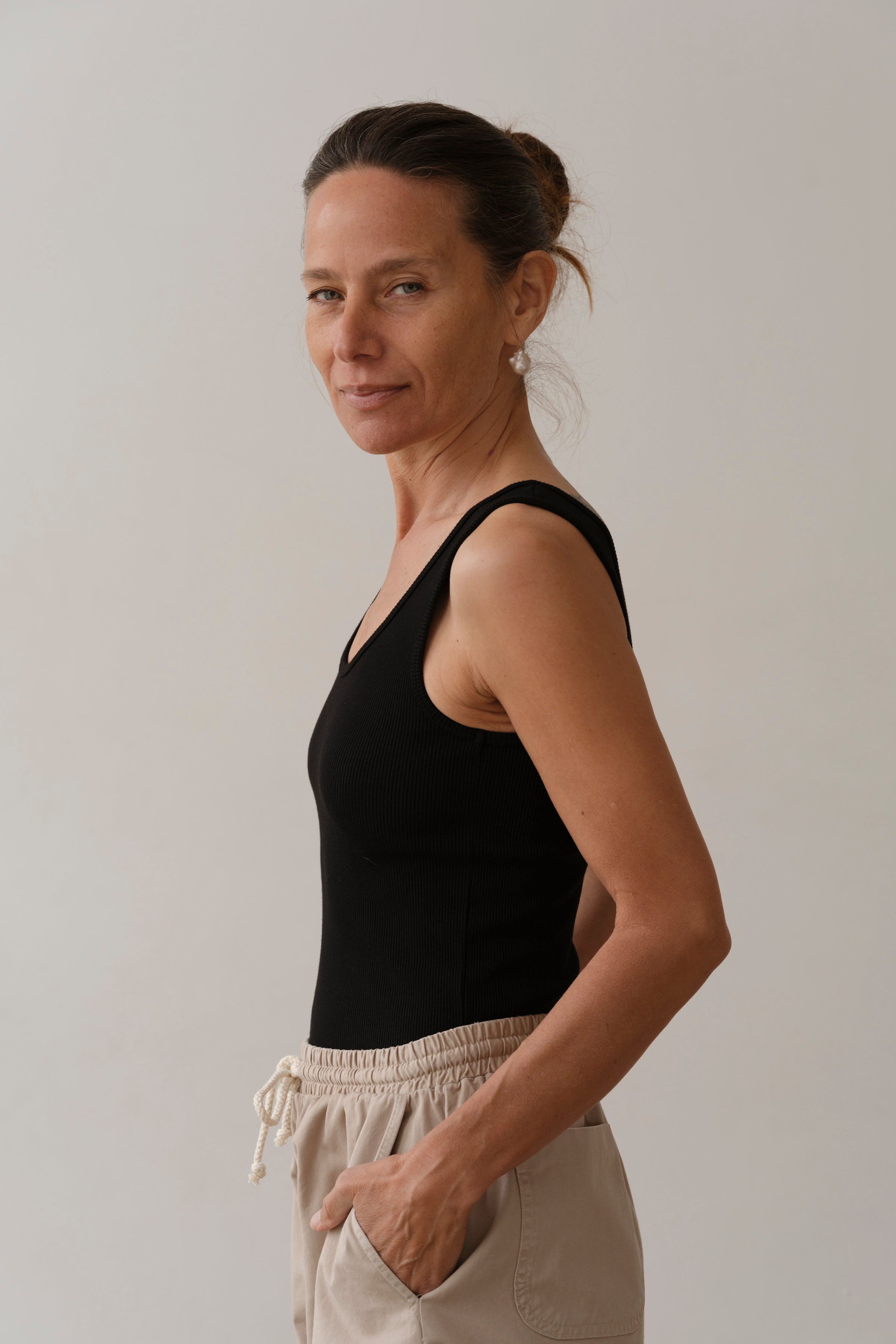 Women The Rib Scoop Tank