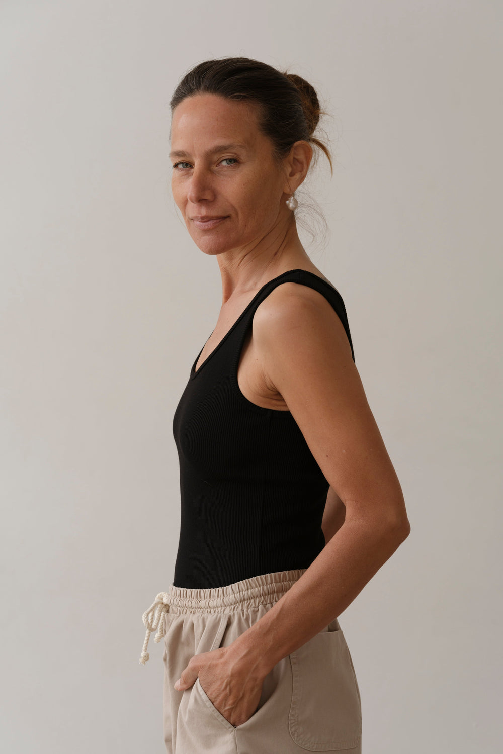 Women The Rib Scoop Tank