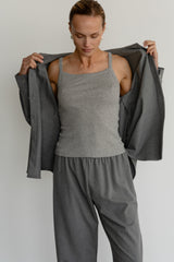Women The Pointelle Square Neck Tank