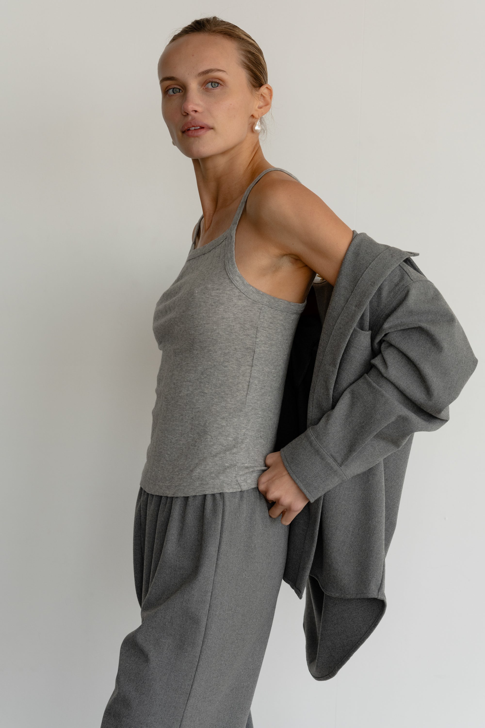 Women The Pointelle Square Neck Tank