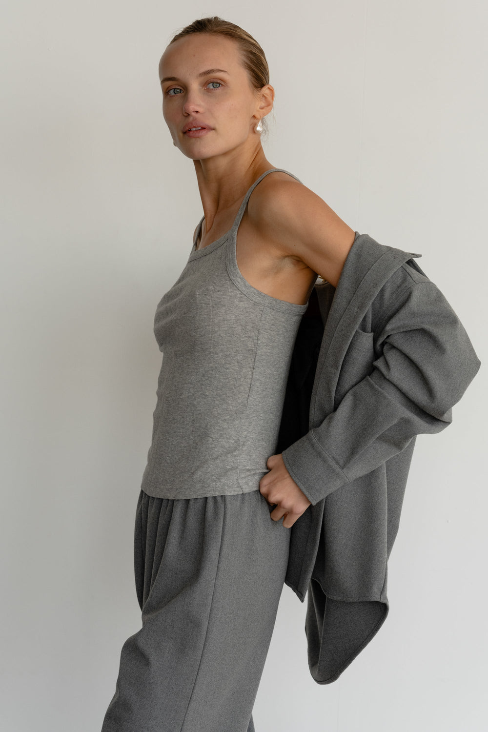 Women The Pointelle Square Neck Tank
