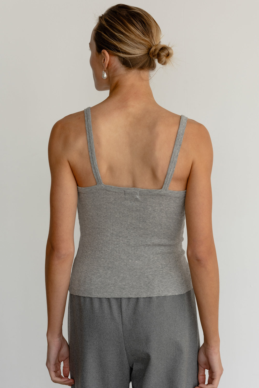 Women The Pointelle Square Neck Tank