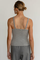Women The Pointelle Square Neck Tank