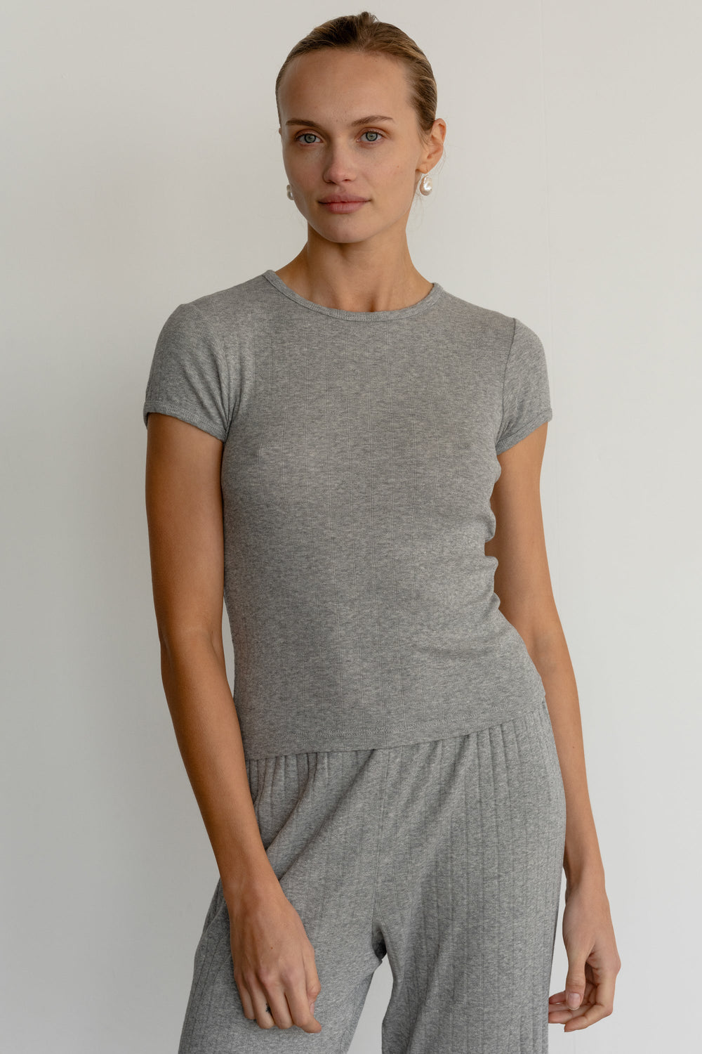 Women The Pointelle Baby Tee