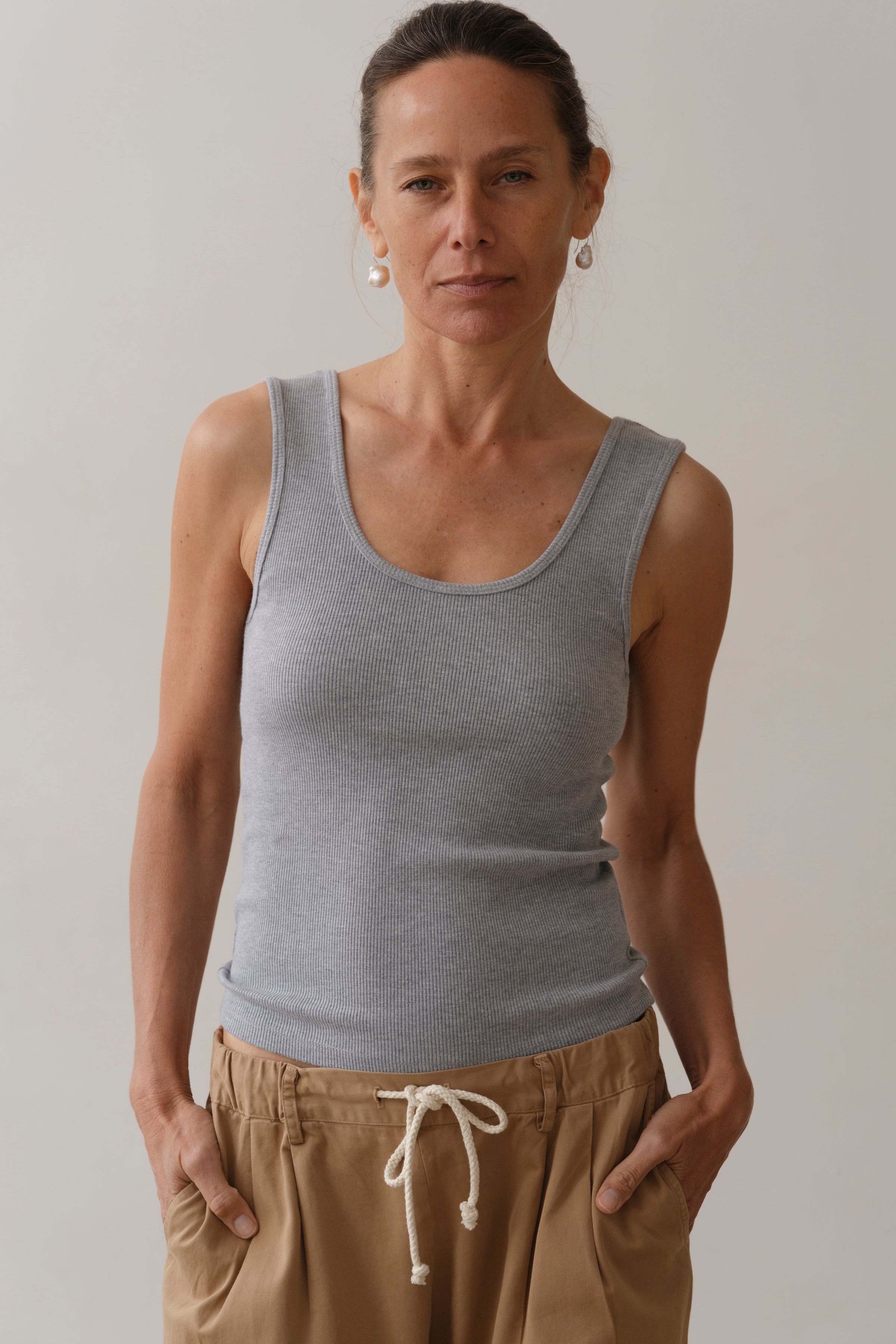 Women The Rib Scoop Tank