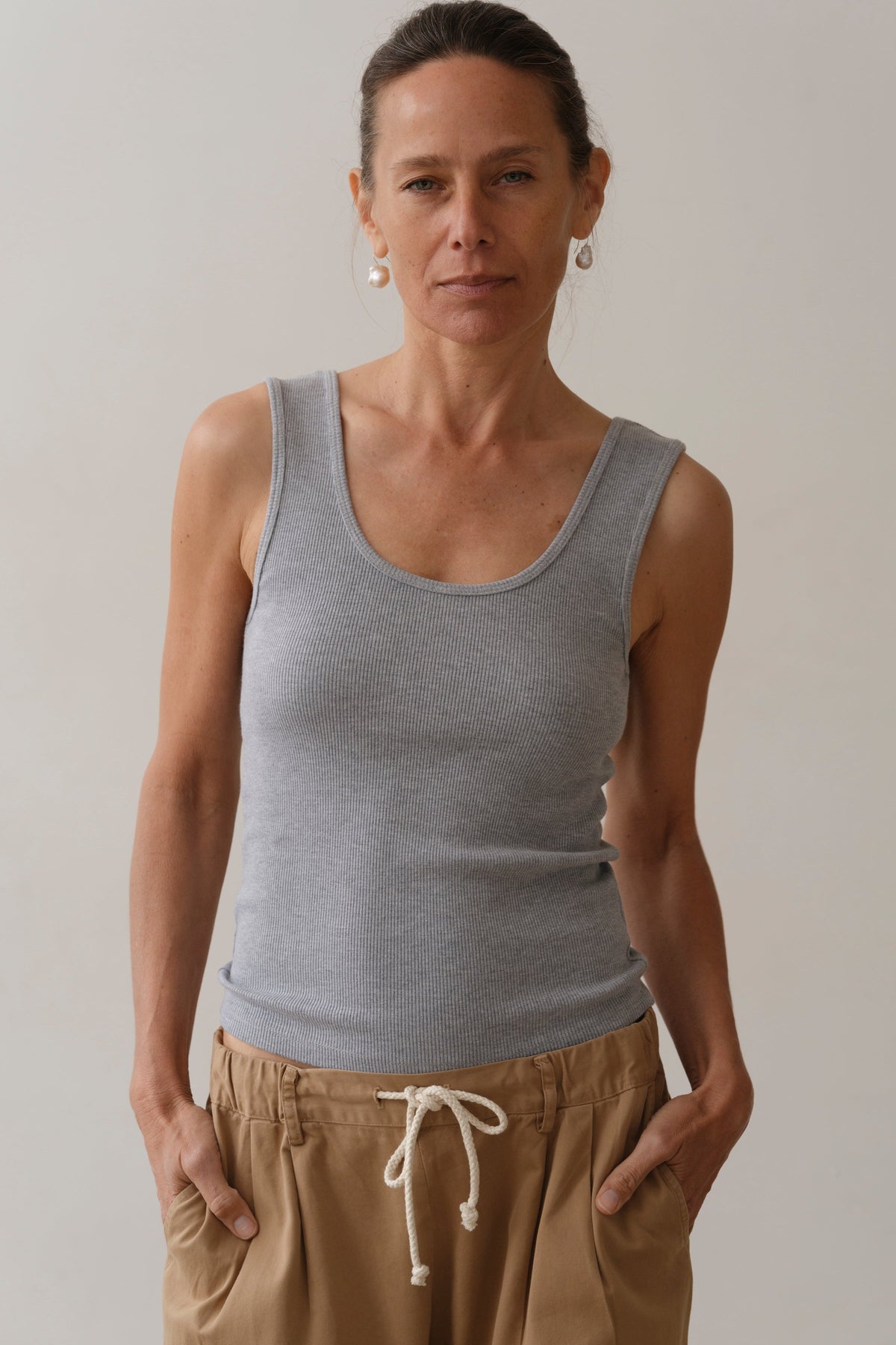 Women The Rib Scoop Tank