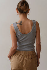 Women The Rib Scoop Tank