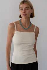Women The Rib Satin Tank