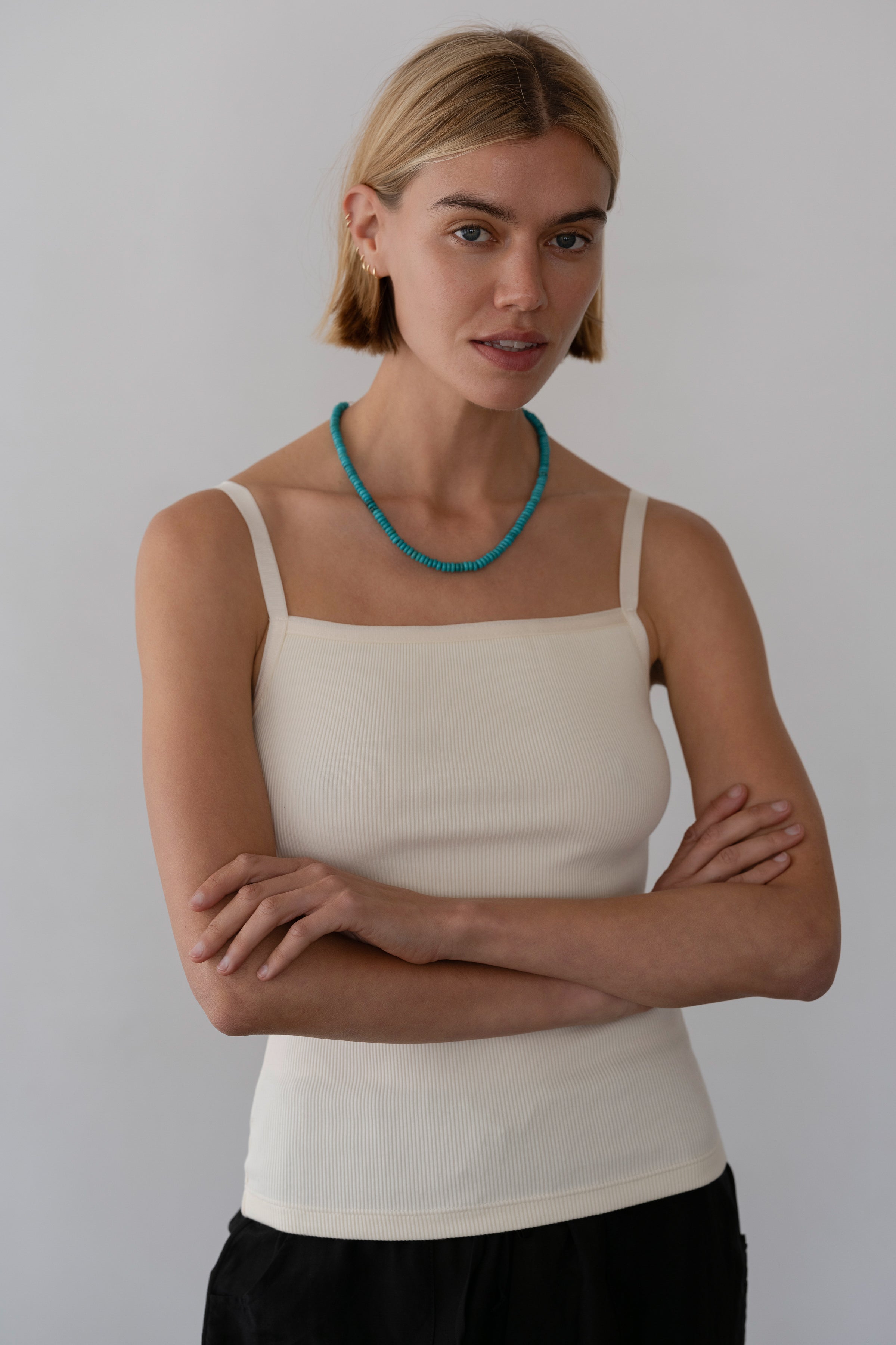 Women The Rib Satin Tank