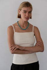 Women The Rib Satin Tank