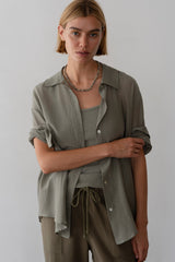 Women The Silk Cotton Sheer Shirt