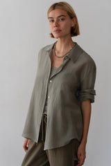 Women The Silk Cotton Sheer Shirt