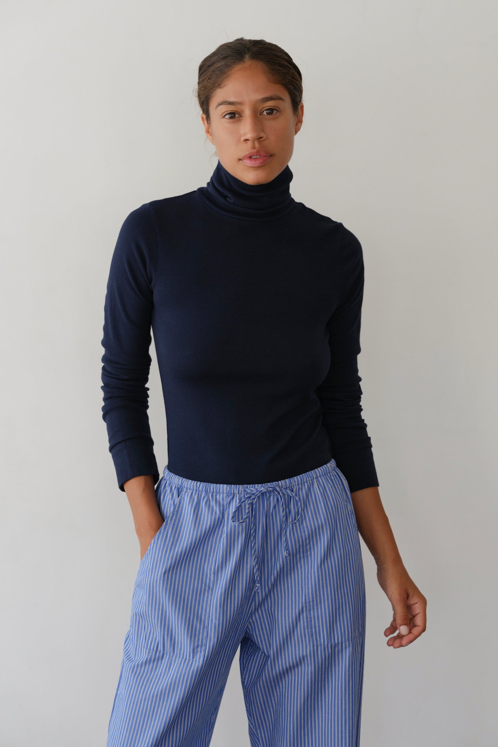 Women The Baby Rib Turtleneck