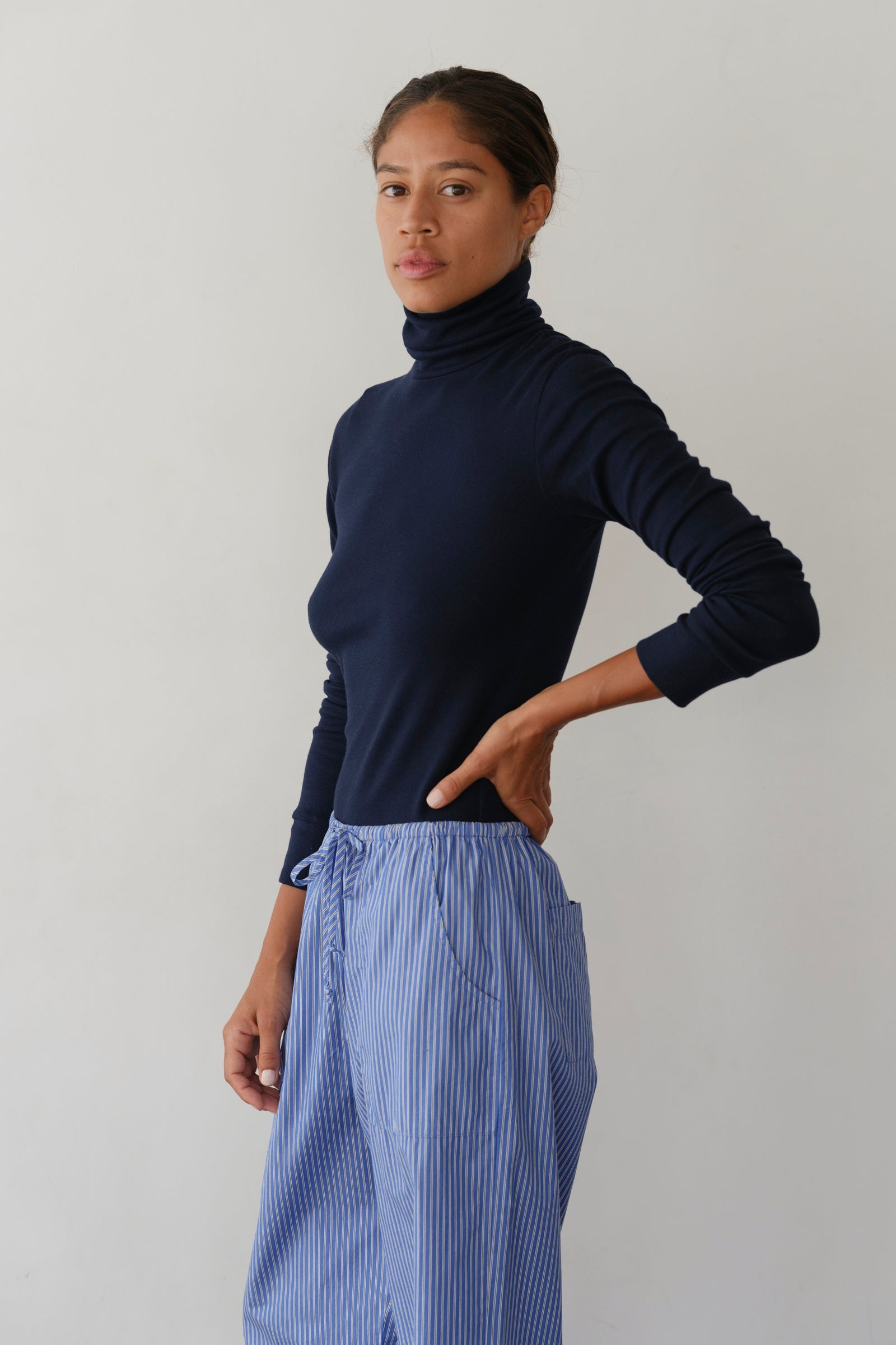 Women The Baby Rib Turtleneck