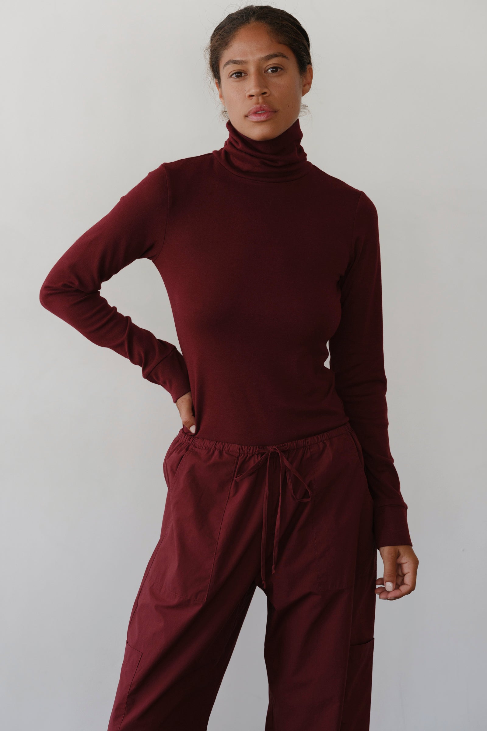 Women The Baby Rib Turtleneck