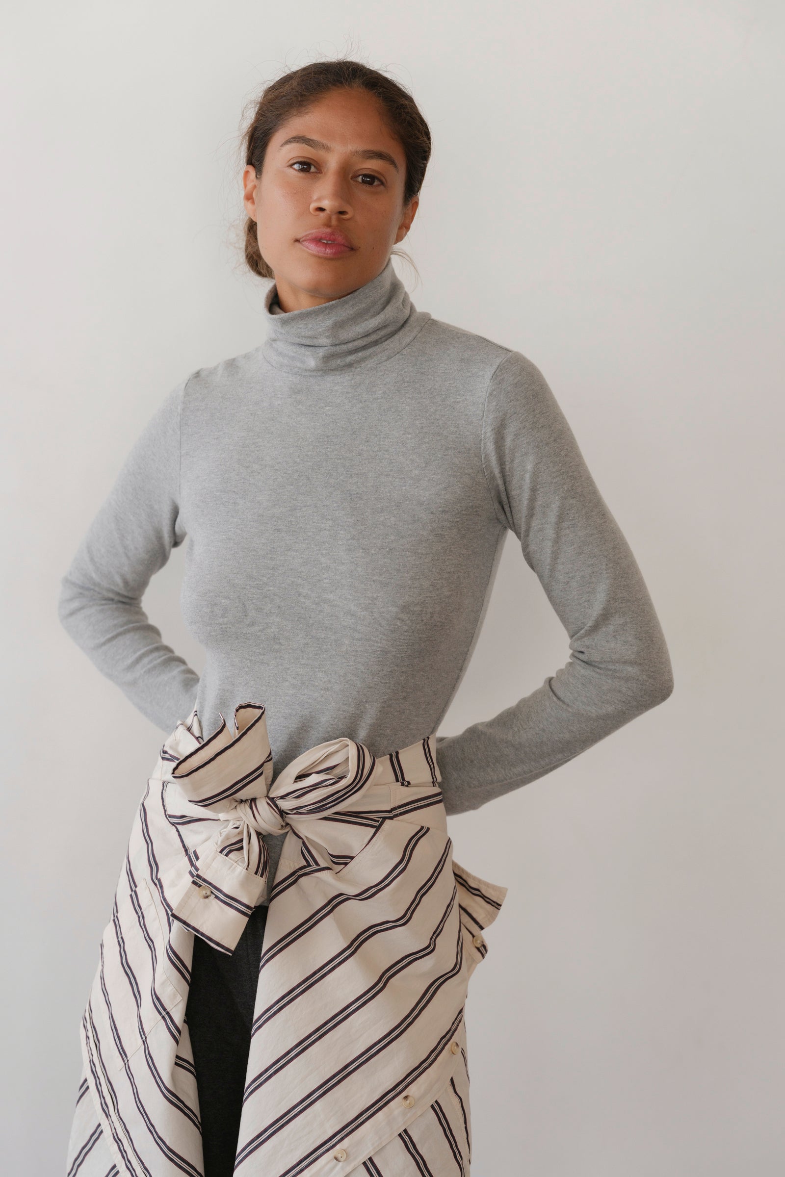 Women The Baby Rib Turtleneck