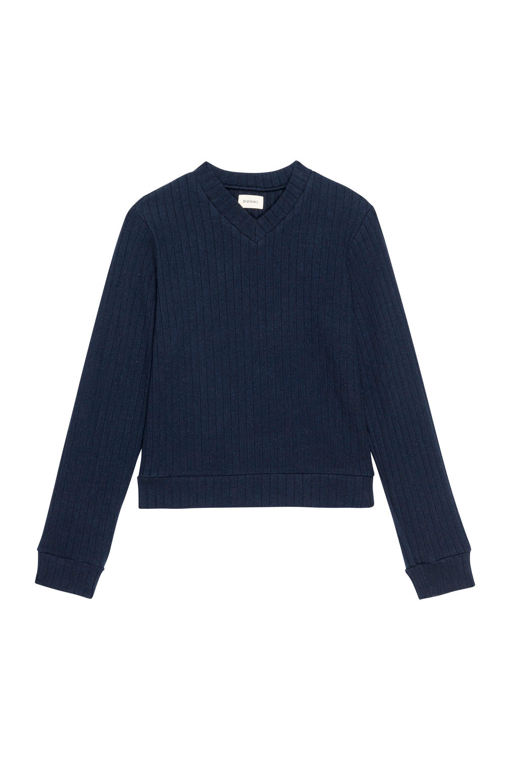 Women The Sweater Rib V-Neck