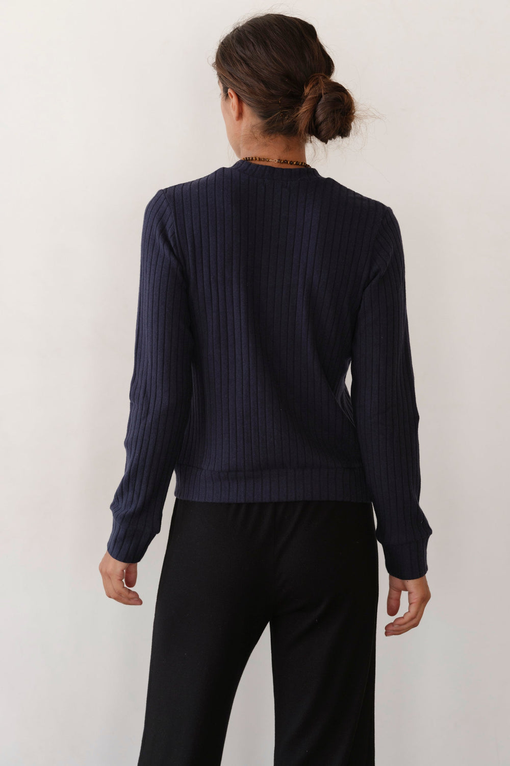 Women The Sweater Rib V-Neck