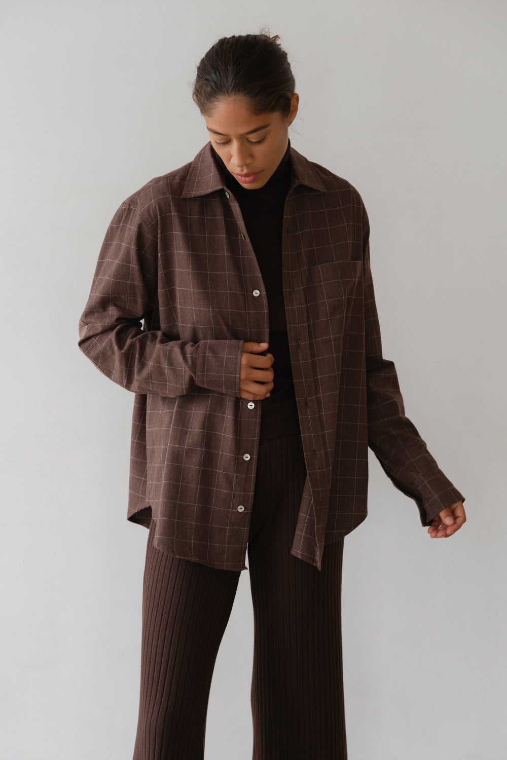 Women The Flannel Windowpane Shirt