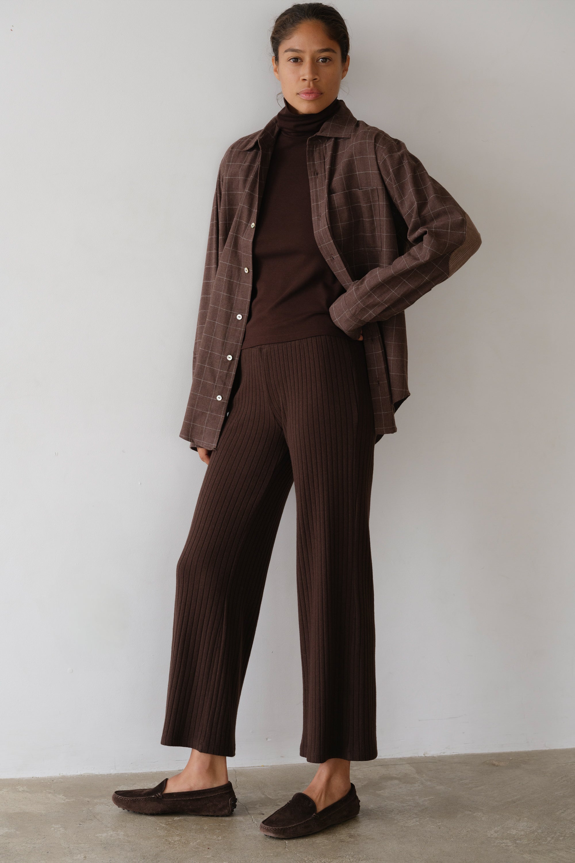 Women The Flannel Windowpane Shirt