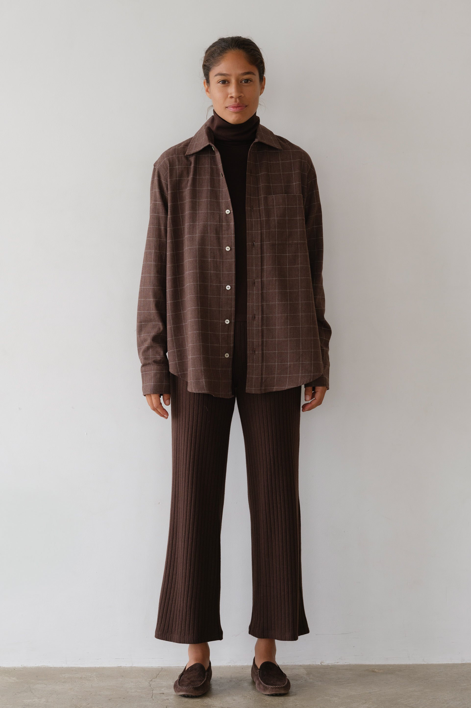 Women The Flannel Windowpane Shirt