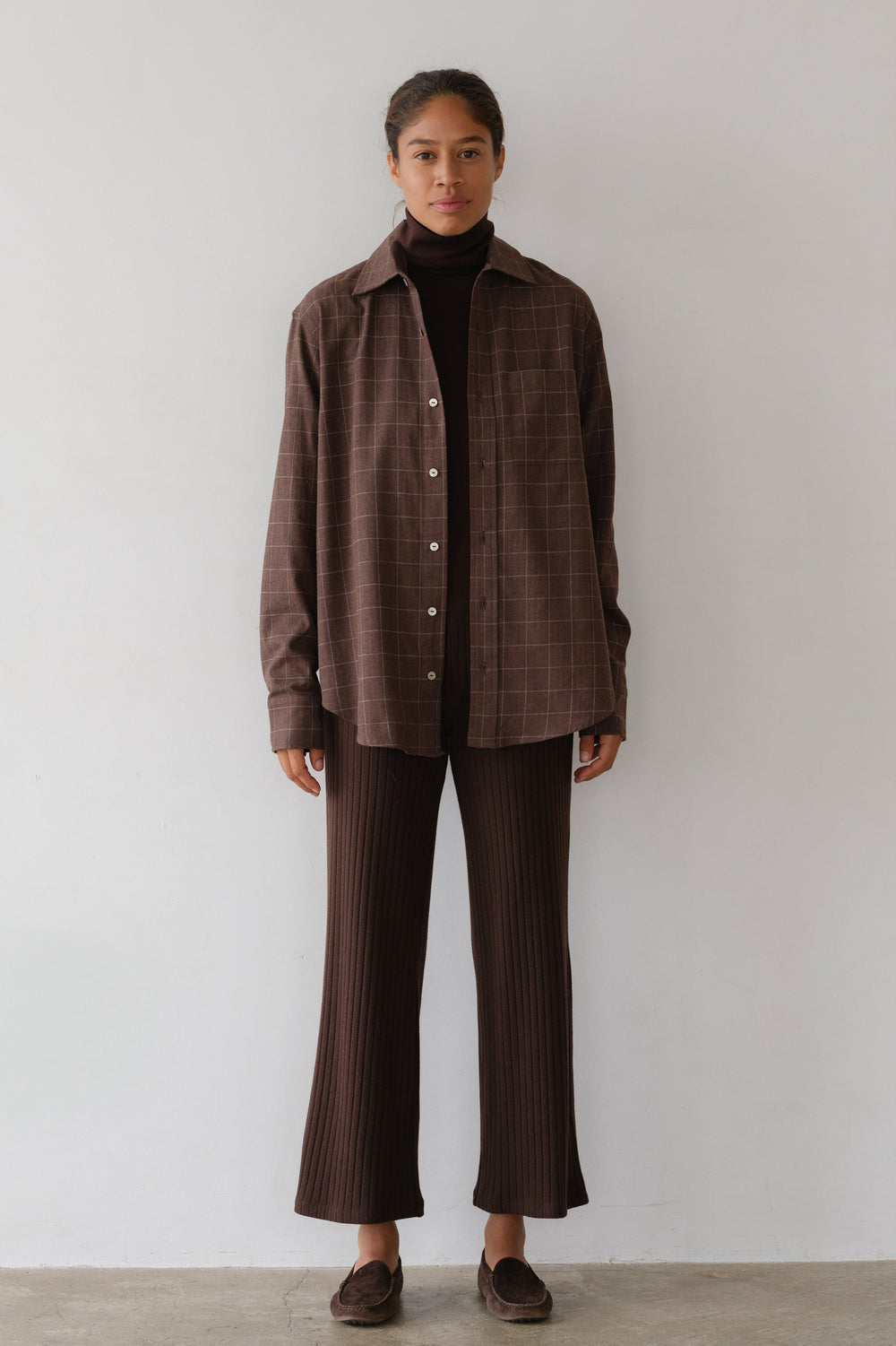 Women The Flannel Windowpane Shirt