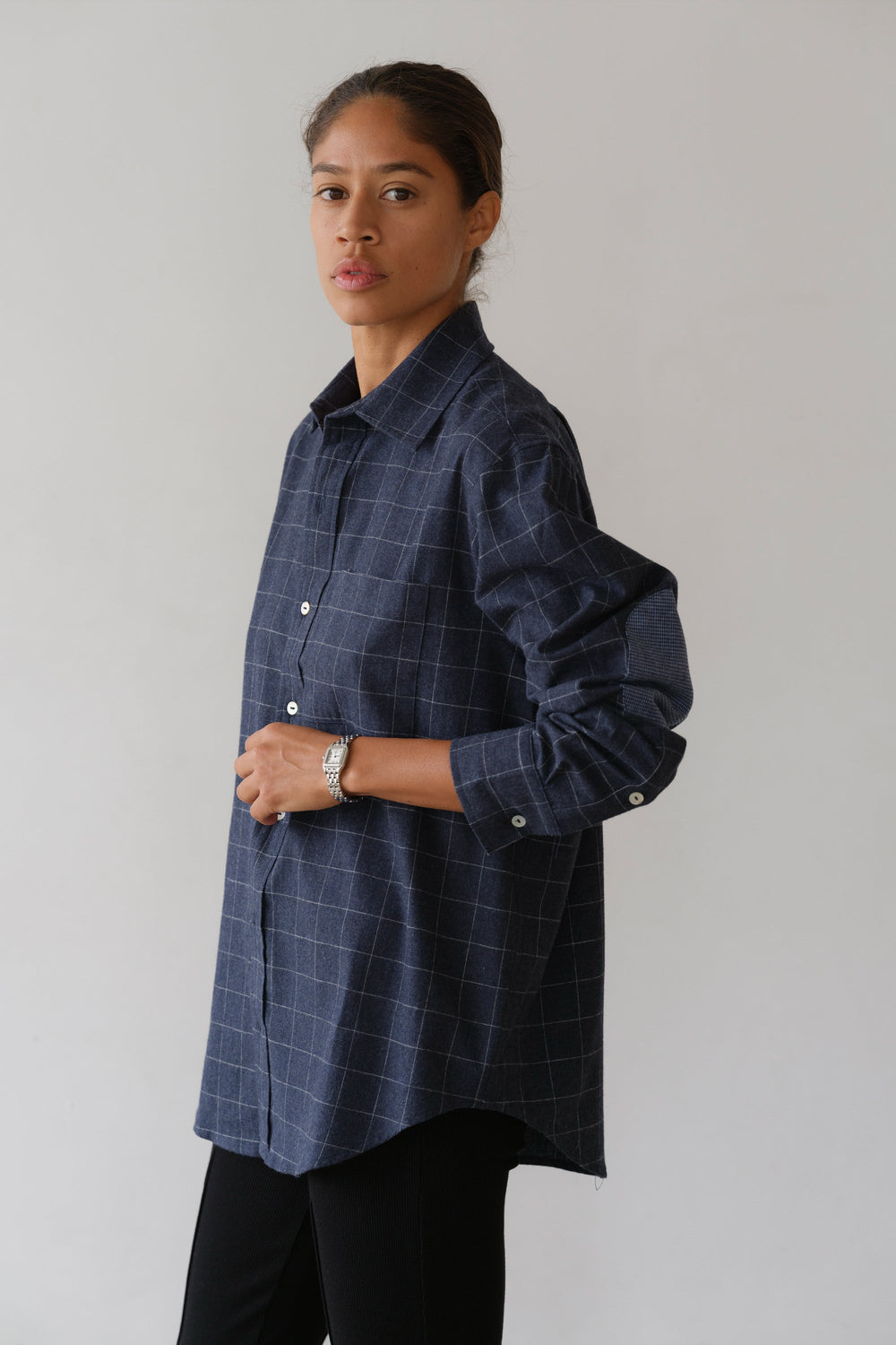 Women The Flannel Windowpane Shirt
