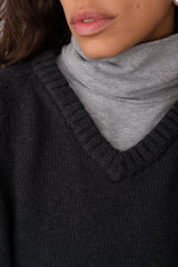 Women The Heavy Cotton Knit V-Neck Sweater