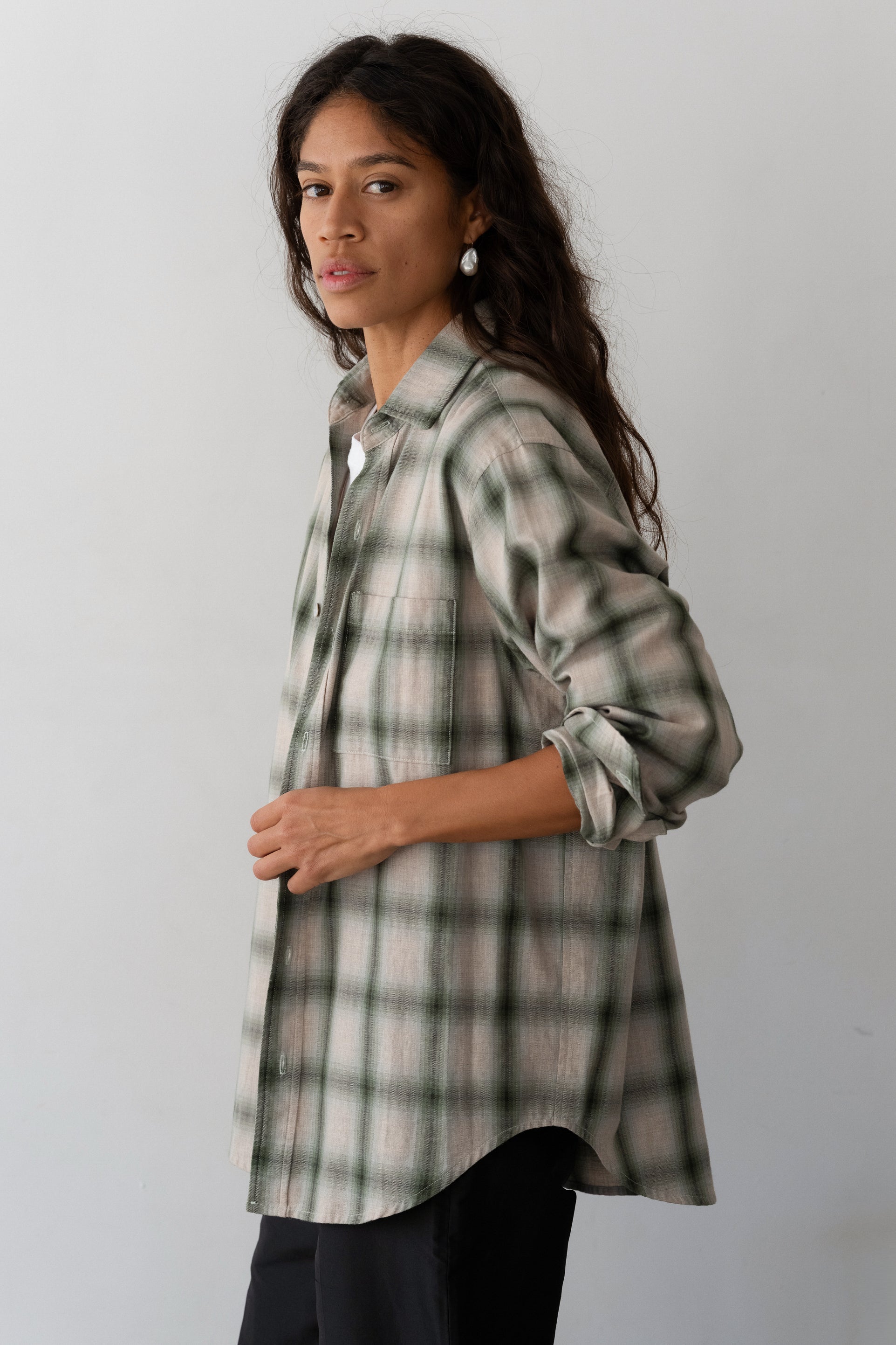 Women The Plaid Flannel Shirt