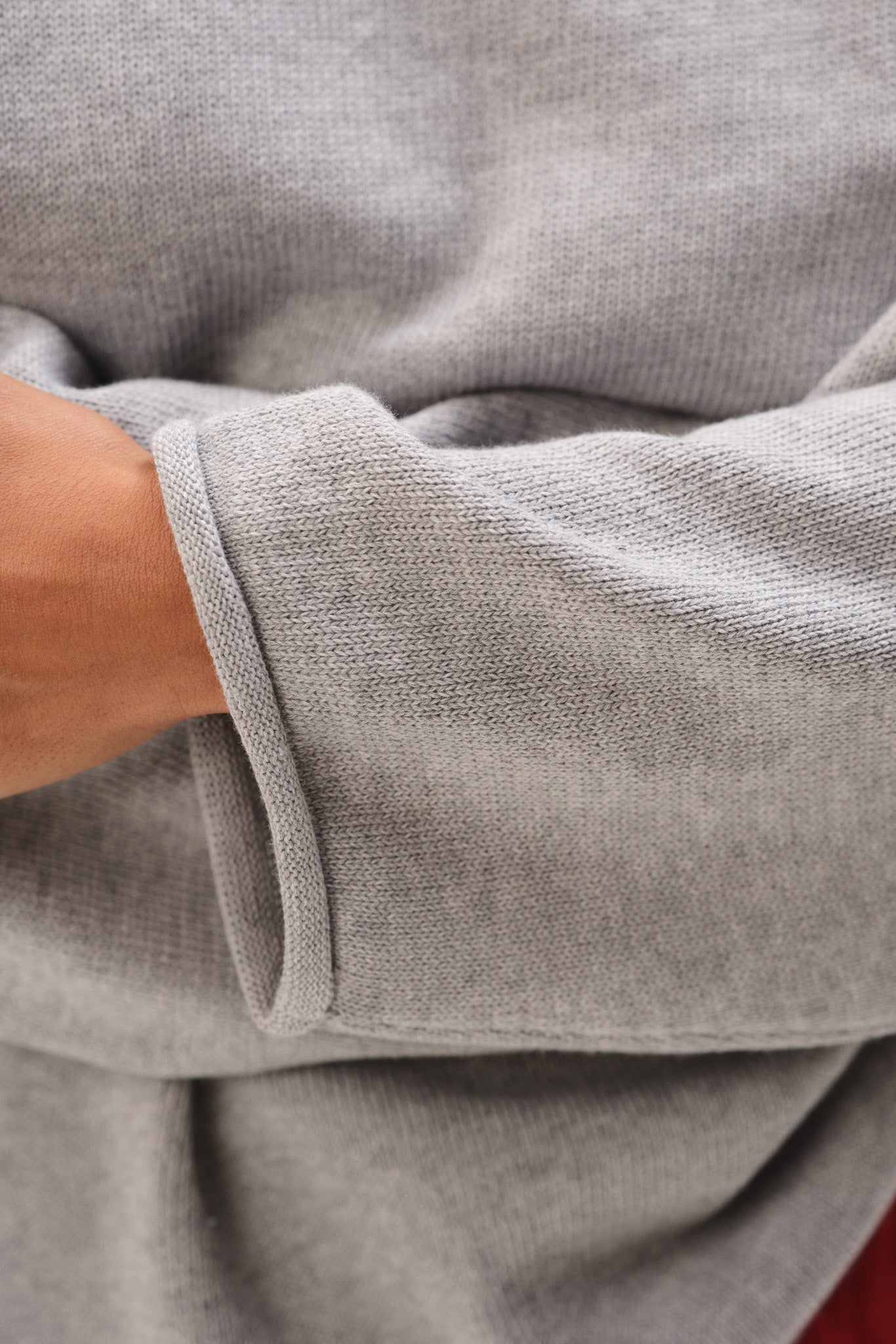 Women The Cotton Knit Boat Neck Sweater