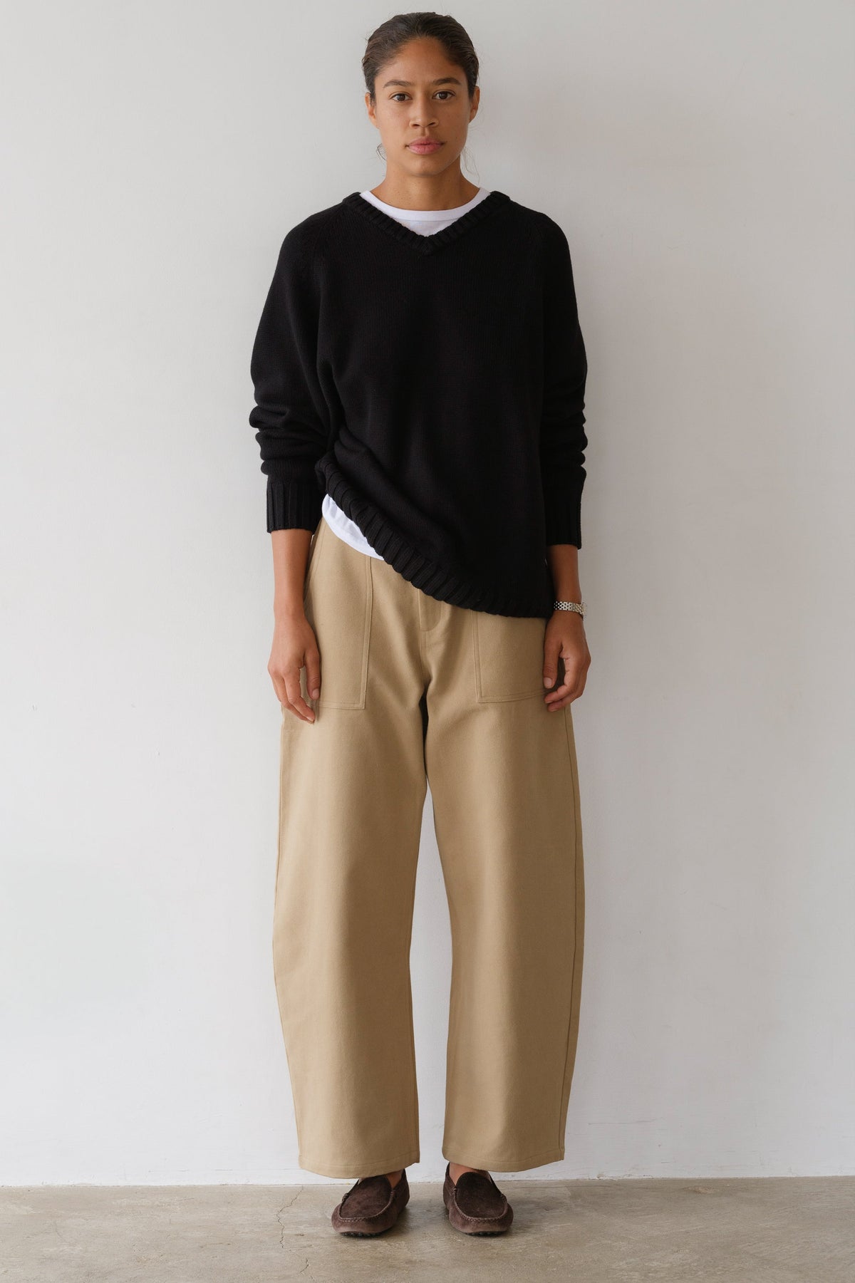 Women The Cotton Cashmere V-Neck Sweater