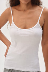 Women Powder Pointelle Cami Tank