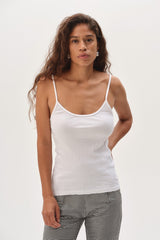 Women Powder Pointelle Cami Tank