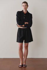 Women Jet Linen Short