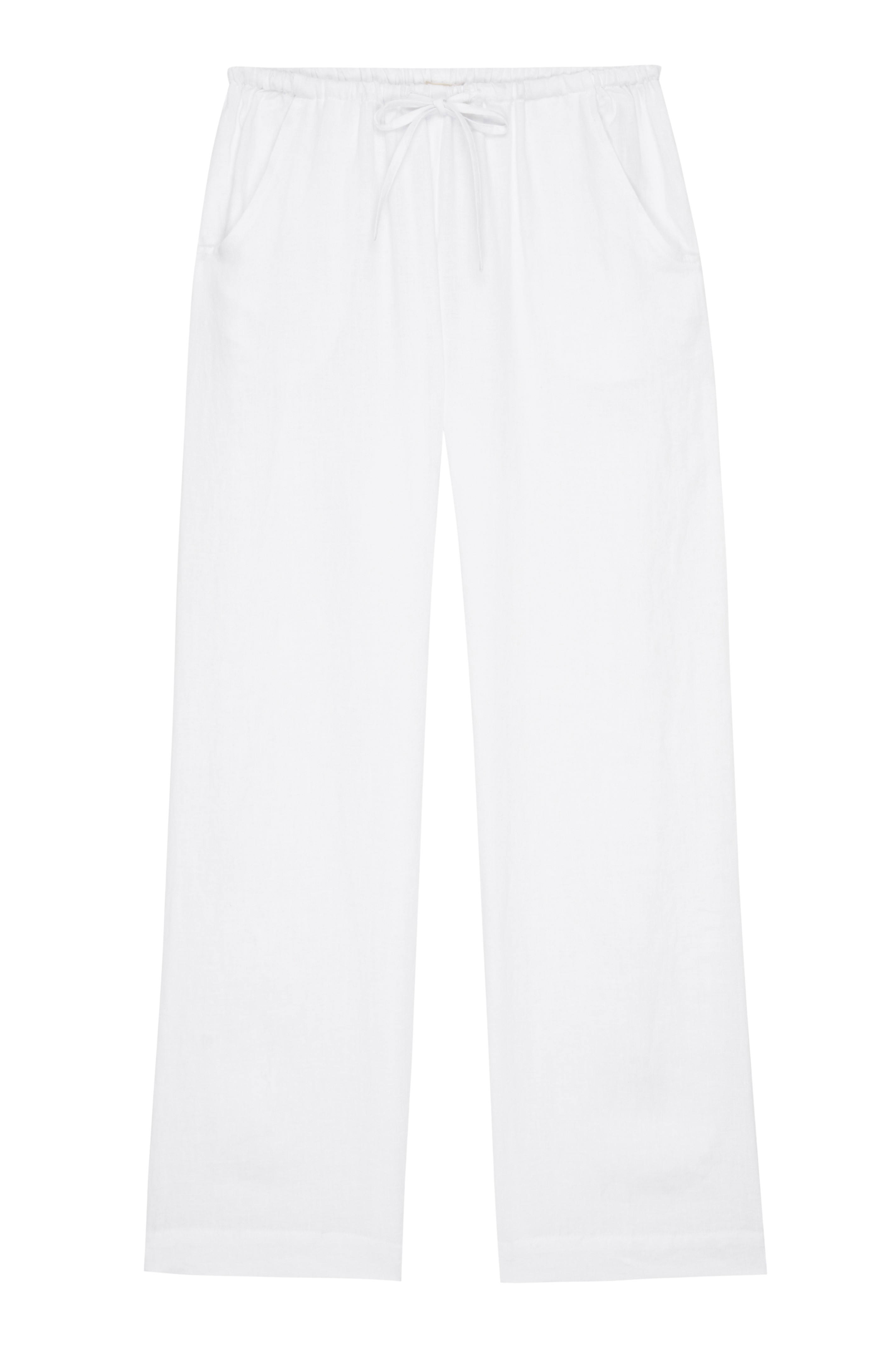 Women Powder Linen Drawstring Pant